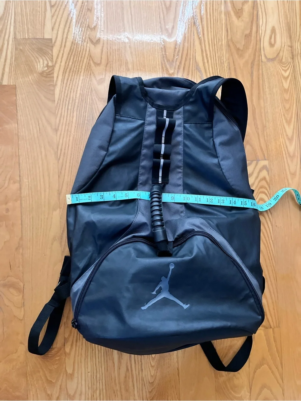 Jordan vintage Black and Gray Men’s Backpack with Jumpman Logo